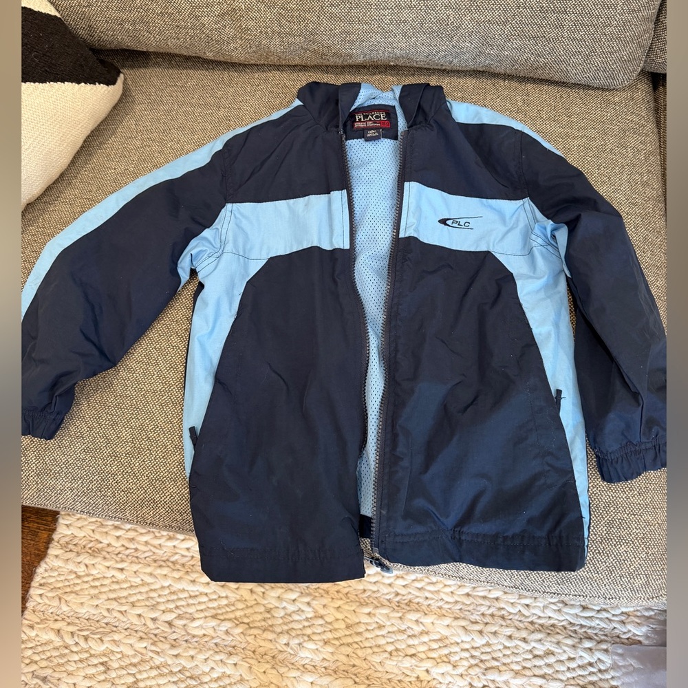 The Children's Place Light Blue and Black Jacket
